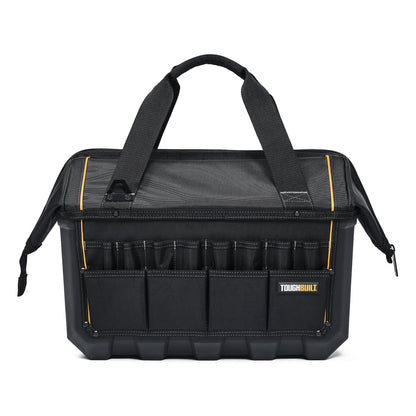 ToughBuilt Waterproof Tool Bag Pouch Organizer, XL Massive Mouth, Black