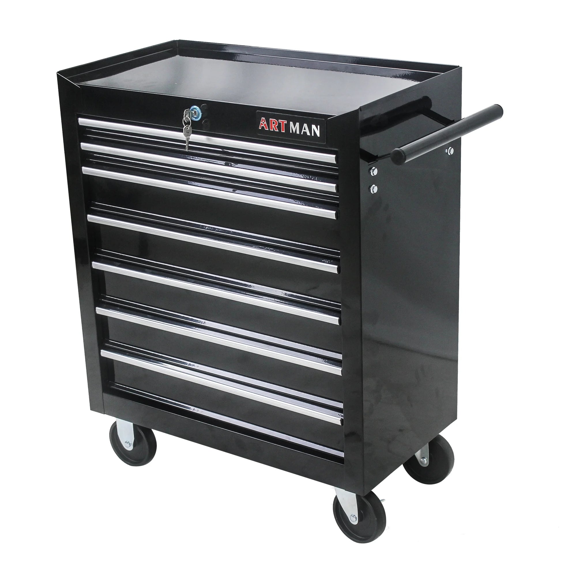 ARTMAN 7 Drawer Tool Rolling Storage Cart ,Tool Boxes Tool Chest with Wheels and Drawers for Garage Workshop Warehouse