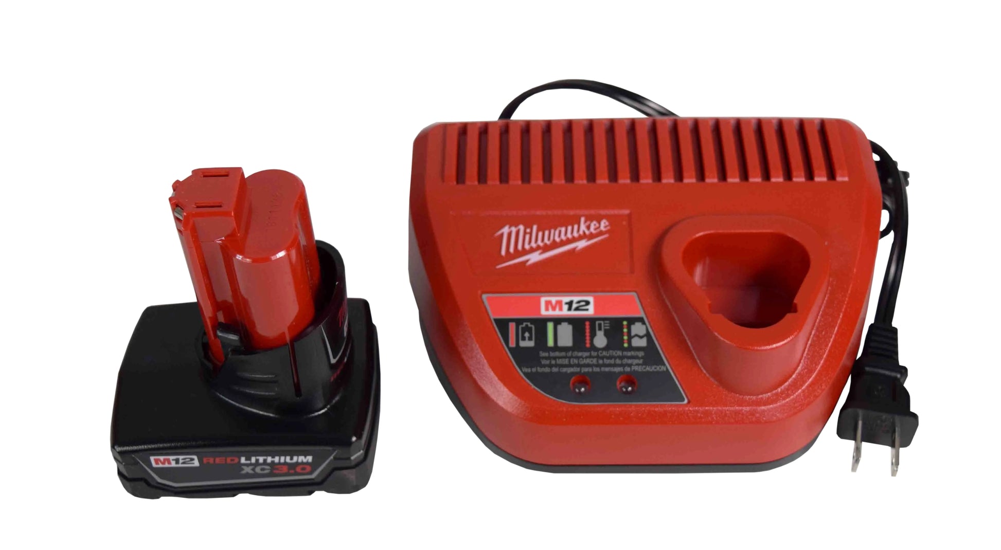 Milwaukee 2446-21XC M12 12V Cordless Grease Gun Kit with 3.0Ah Battery, Charger & Tool Bag