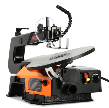 WEN 16-Inch Variable Speed Scroll Saw with Easy-Access Blade Changes and Work Light