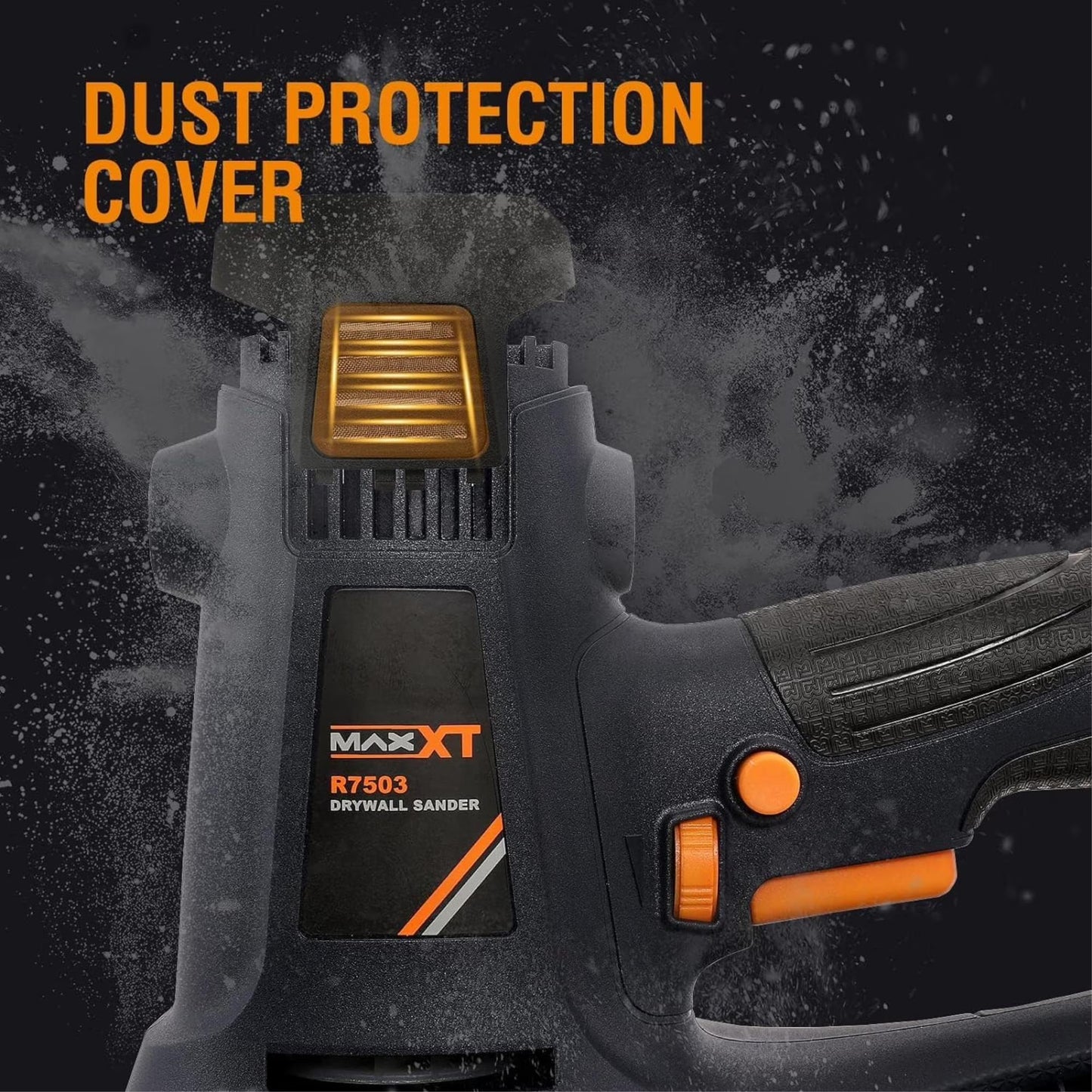 Handheld Drywall Sander 810W, Electric Sander for Walls,Rough and fine Sanding, 1500-2800RPM Variable Speed, Upgraded Pad, Adjustable Suction, Self-Dust-Extraction (120, Volts)[Unable to ship on weeke