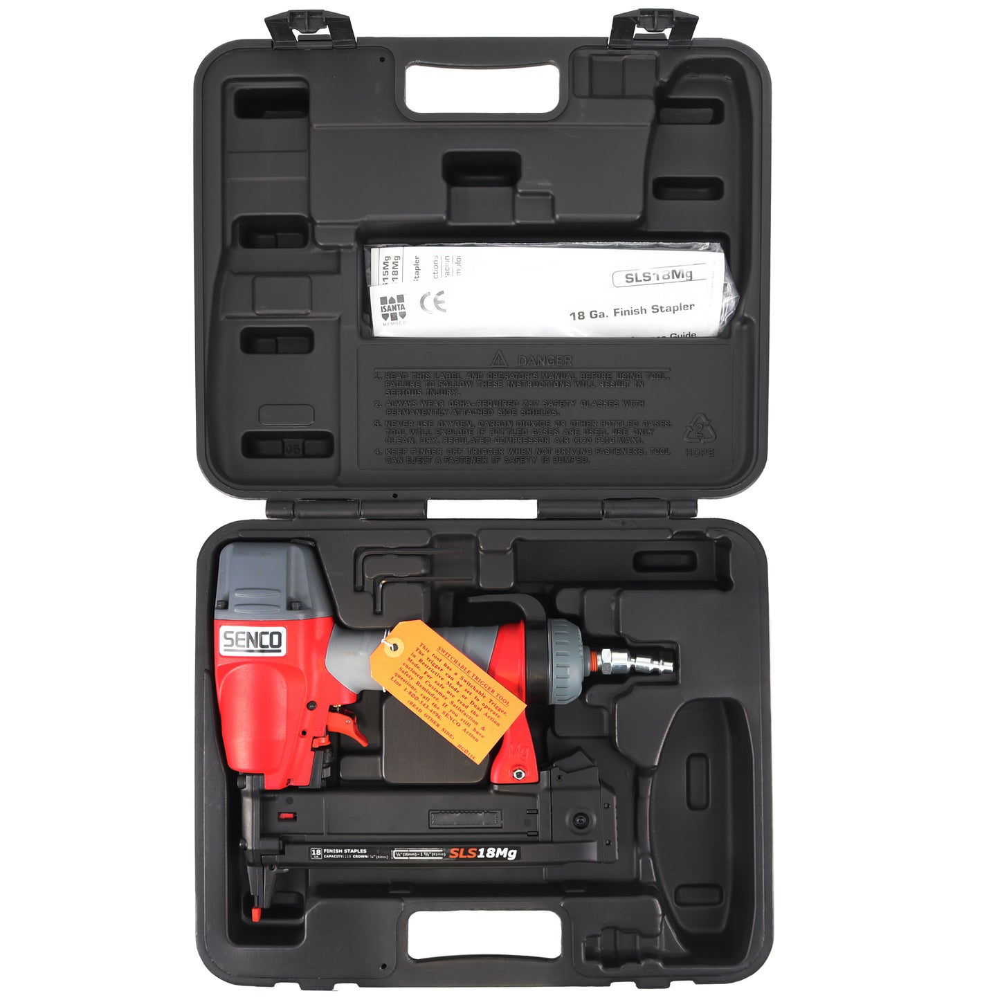 Senco 1W0021N SLS18MG 1-1/2 in 18 Gauge 1/4 in Crown Pneumatic Finish Stapler