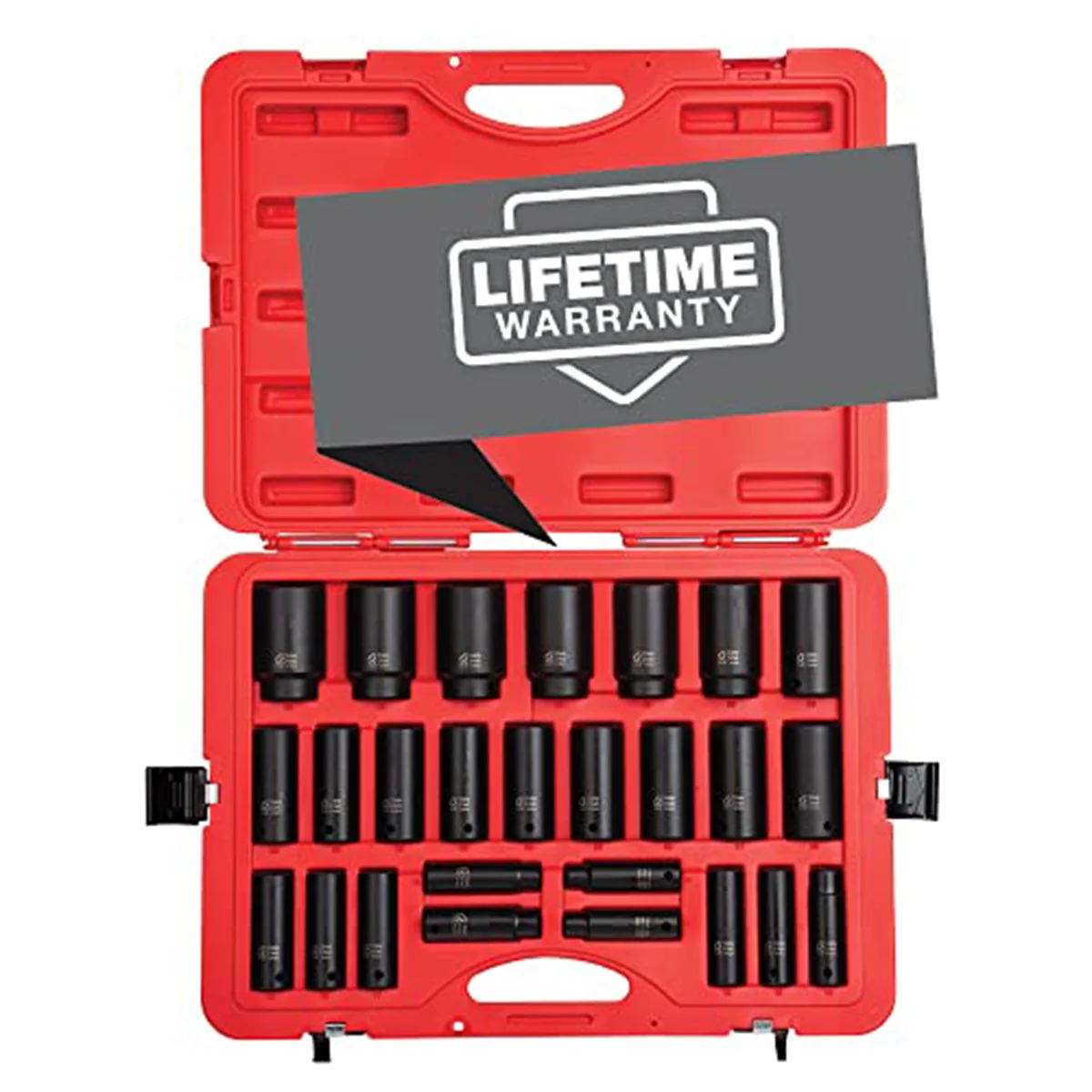 Sunex 2646 26-Piece 1/2" Drive Deep Metric Impact Socket Set