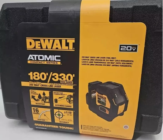 DEWALT 20V MAX, Laser Level Kit, Cross Line Laser, Green (DCLE34021D1)