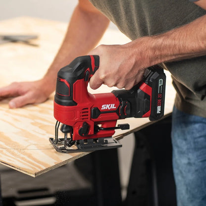 SKIL JS820302 20V 7/8'' Cordless Jigsaw, 2.0Ah Lithium Battery & Charger