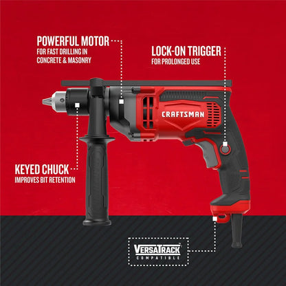 CRAFTSMAN Drill/Driver, 7 Amp, 1/2 inch, Corded (CMED741)
