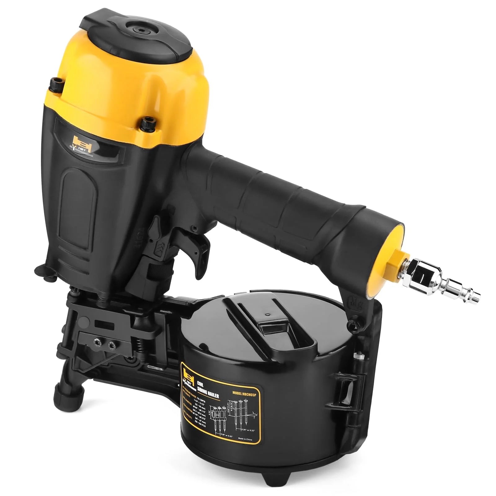 HBT HBCN65P 15 Degree 2-1/2-inch Coil Siding Nail Gun with Magnesium Housing