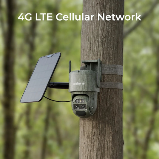 Reolink 4K 8MP 4G LTE Dual-Lens Battery Security Camera Auto-Zoom Track Smart Detection TrackMix LTE