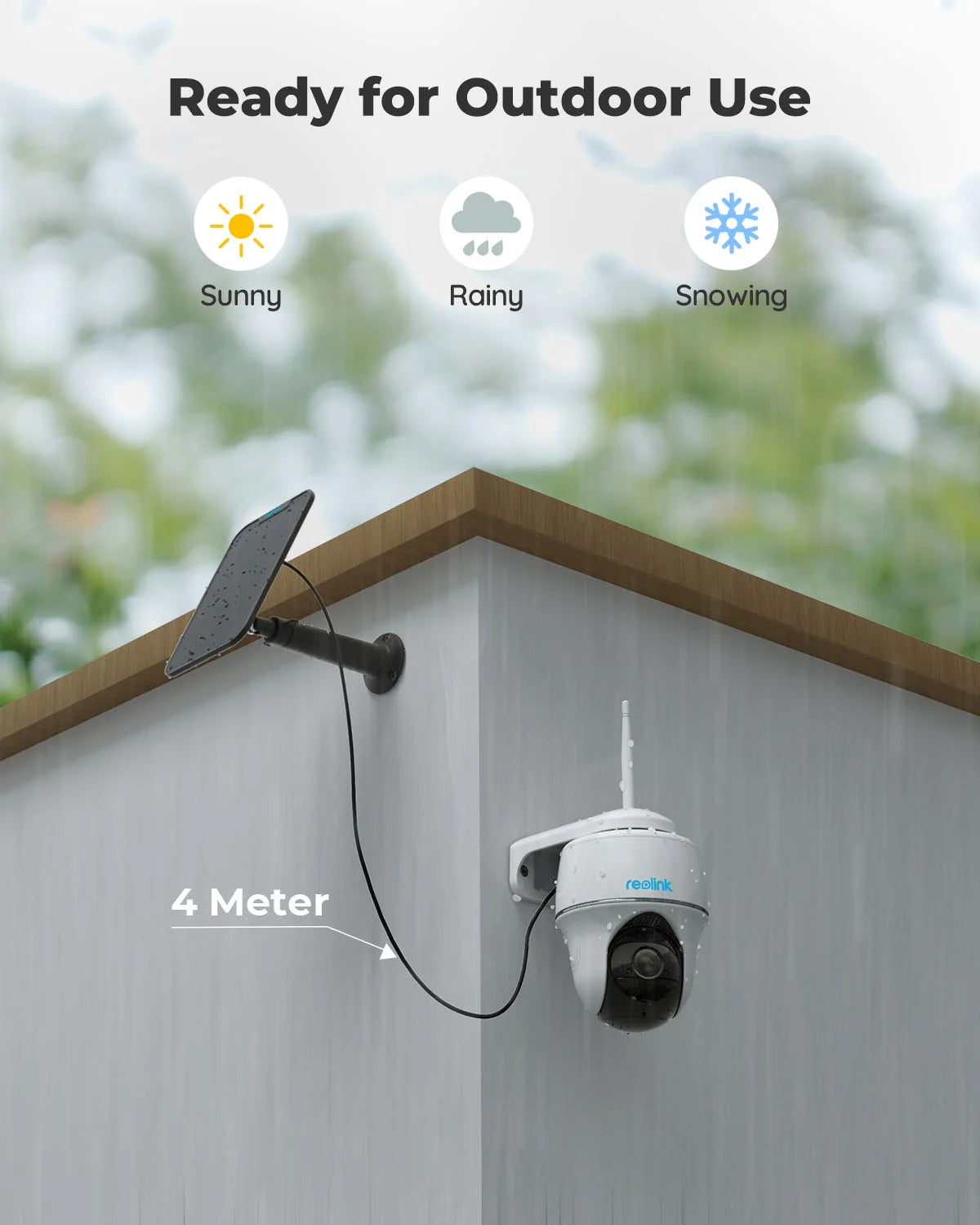 Reolink Argus 5MP PT Outdoor Wireless Battery Wifi Security Camera Night Vision 2-Way Talk Add Solar