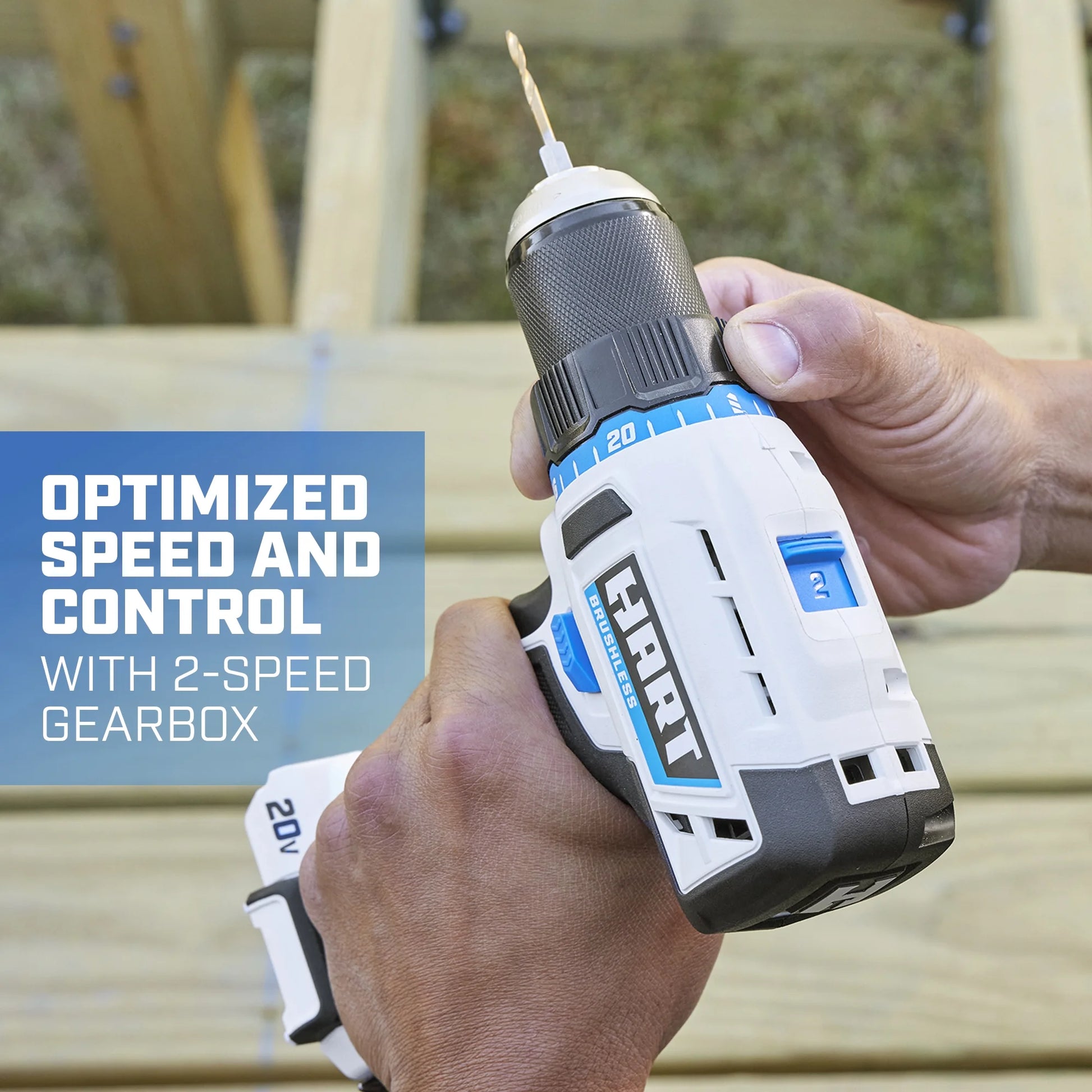 HART Cordless 20-Volt Brushless 1/2-inch Drill/Driver (Battery Not Included), New Condition