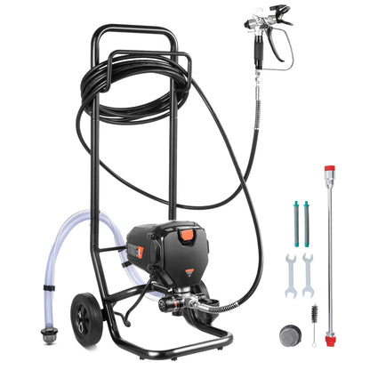 KFFKFF 750W Mobile Airless Paint Sprayer, 3000PSI Electric Sprayer for Efficient Painting, Suitable for Indoor & Outdoor Furniture, Walls, and Fences, Achieves Smooth, Uniform Coverage