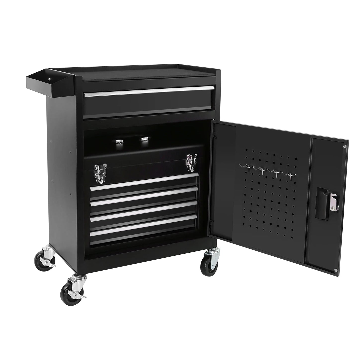 5-Drawer Rolling Tool Chest, High Capacity Tool Storage Cabinet W/Lockable Wheels