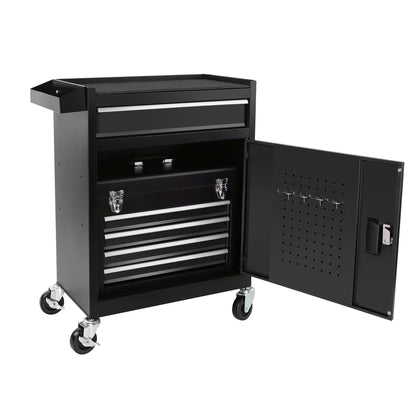 5-Drawer Rolling Tool Chest, High Capacity Tool Storage Cabinet W/Lockable Wheels