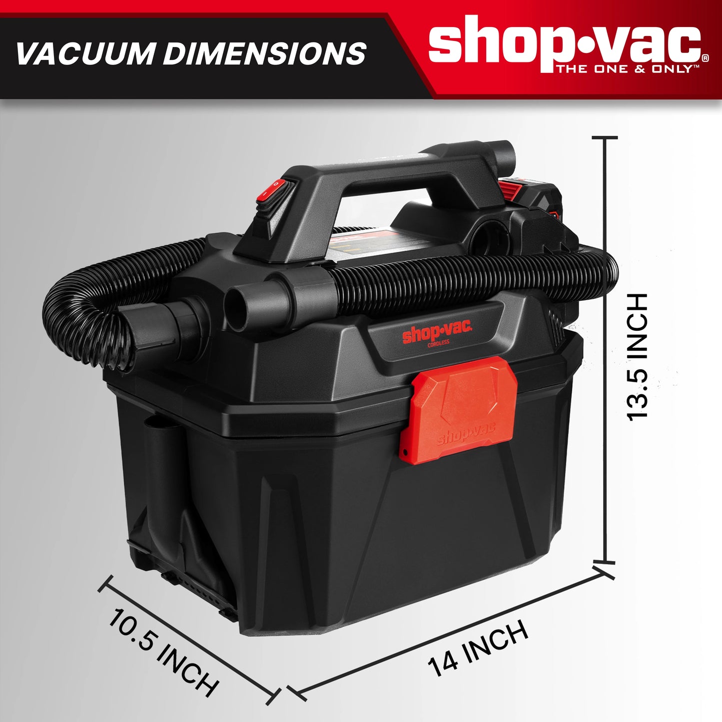 Shop-Vac 20V 2 Gallon Cordless Wet Dry Vacuum