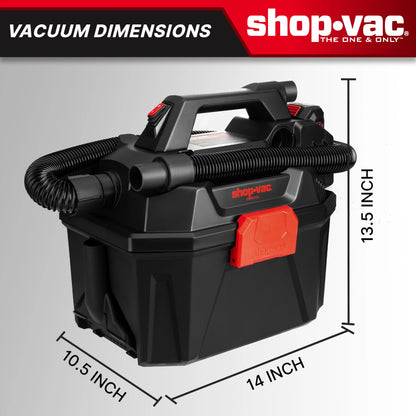 Shop-Vac 20V 2 Gallon Cordless Wet Dry Vacuum