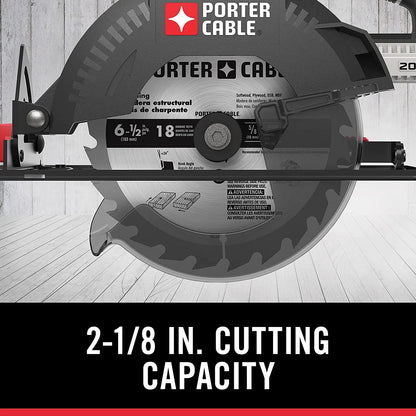 PORTER CABLE PCC660B 20V MAX Lithium-Ion 6-1/2-Inch Cordless Circular Saw (Bare Tool/Battery Sold Seperately)