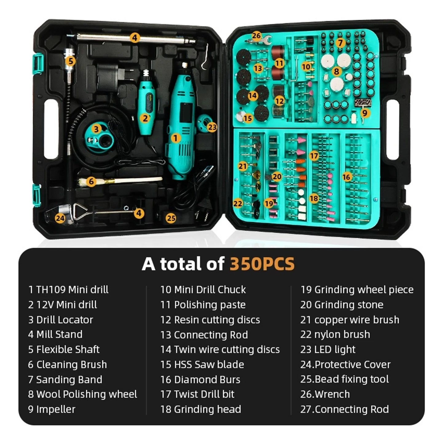 Mini Electric Hand Drill Electric Mini Drill Power Tool Mini Rotary Tool Polishing Machine Electric Grinder ,Easy to Use