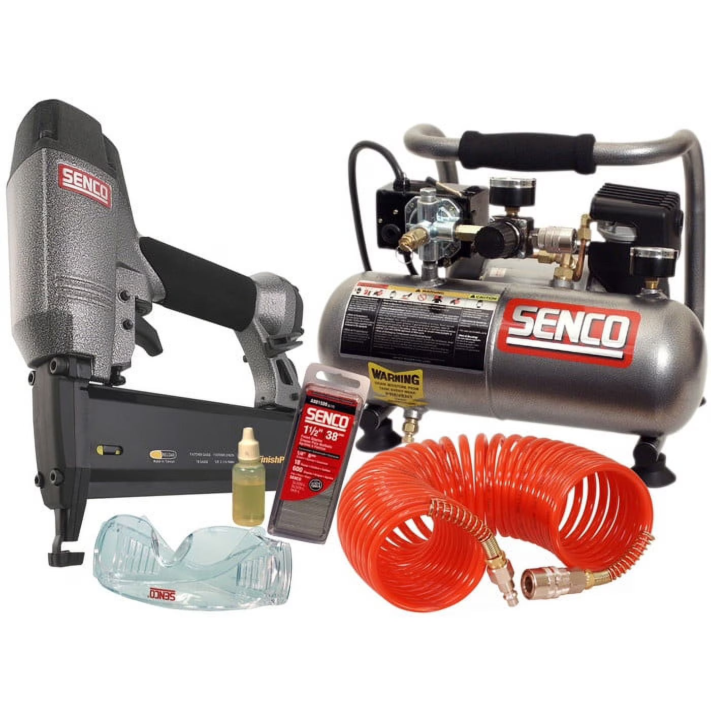 Senco FinishPro 18-Gauge Brad Nailer and 1-Gallon Compressor Combo Kit