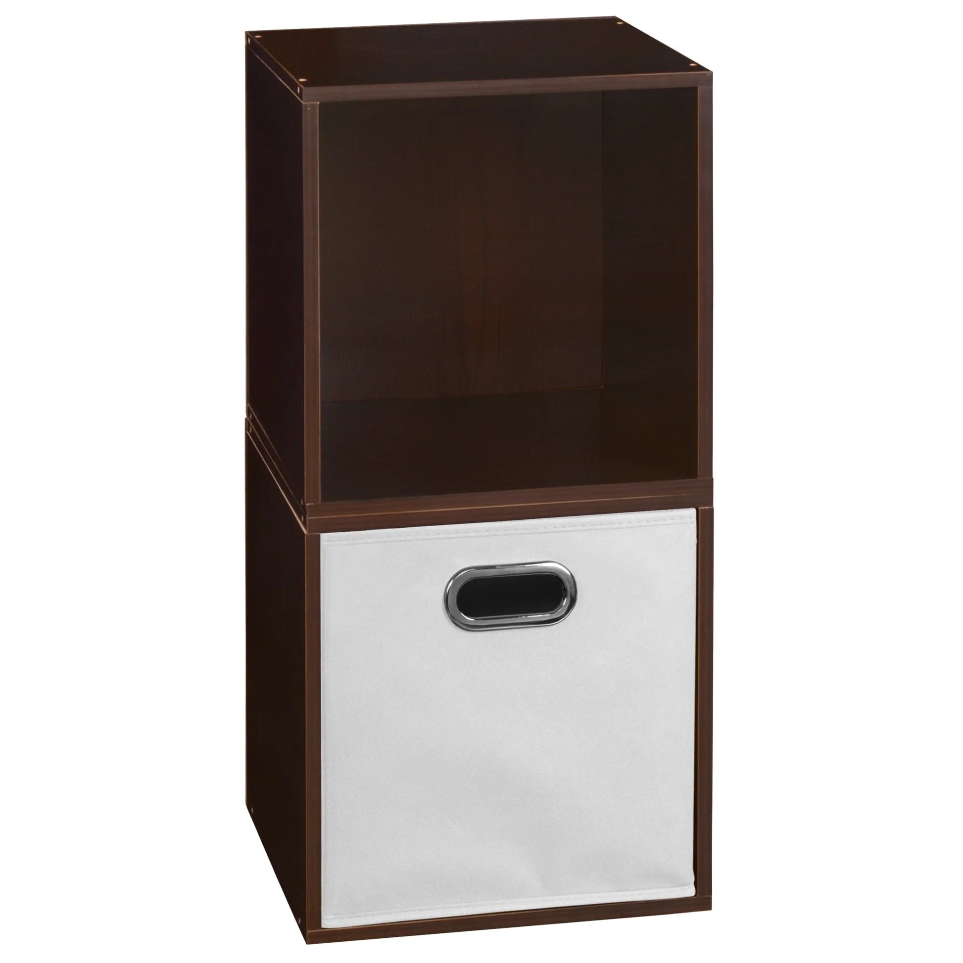 Niche Cubo Storage Set - 2 Cubes and 1 Canvas Bin- Truffle/White