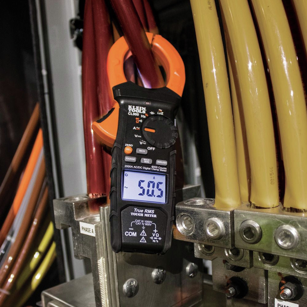 Klein Tools CL900 2000 Amp Digital AC Low Impedance Cordless Auto-Range Clamp Meter Kit