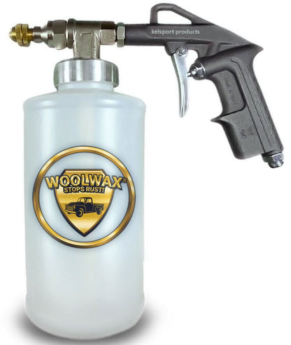 Woolax Stops Rust Pro Undercoating Automotive Spray Gun with Extension Wands & Quart Bottles