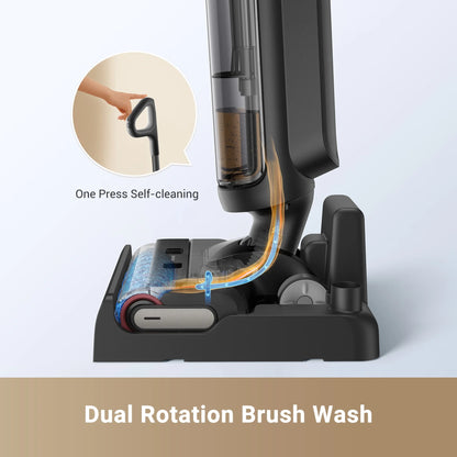 Dreame Cordless Wet/Dry Vacuum Cleaner, Dual-Edge Brushes, 600ml water tank, Self-Propulsion, K20