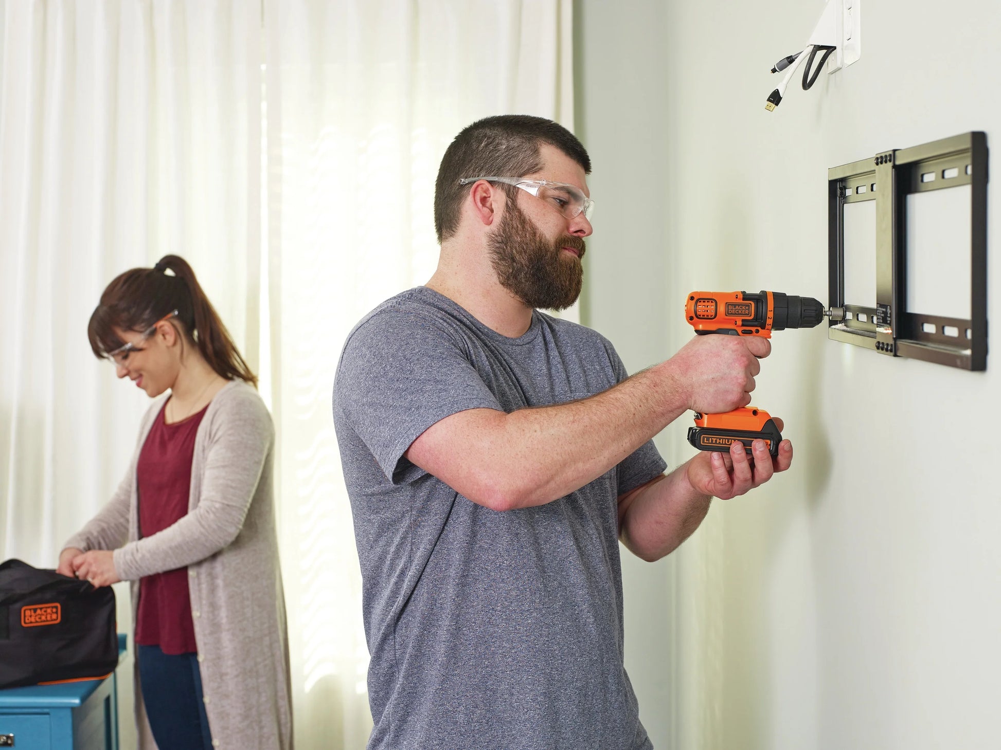 BLACK+DECKER 20V, 3 Ah Cordless Drill/Driver, 68 Piece Set, Battery and Charger Included