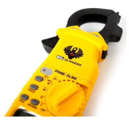 UEi DL369 Digital Clamp Meter HV Auto-Ranging 4000 Counts Volt Meter Amp Meter Measures Current/DC Voltage & Microamps Capitance Resistance Diodes NCV Continuity Tester Live Wire Test