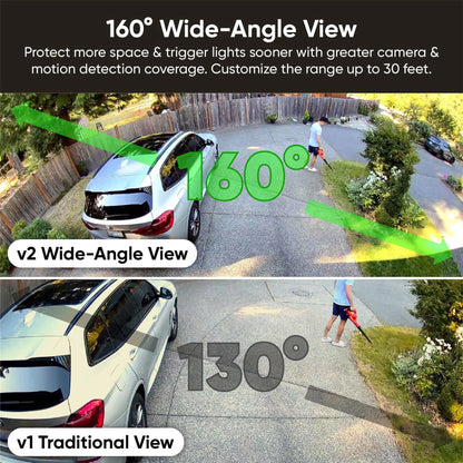 Wyze Floodlight Camera v2, 2800-Lumen LEDs, 2K HD Outdoor Security Camera, 160 Deg View, Motion Activated Light, 105db Siren, Color Night Vision, Wired