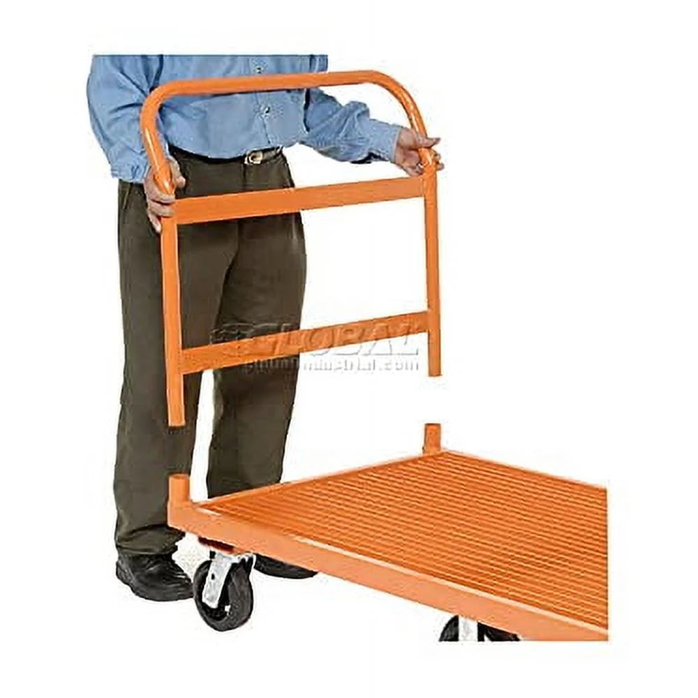 Depot Platform Truck, 6 Wheel, Steel Grating Deck, 60 x 30, 3200 Lb. Capacity
