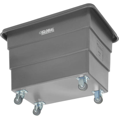 8 Bushel Plastic Bulk Box Truck, Direct Mount Base, Gray, 33-3/10"L x 24-3/5"W x 27-2/5"H