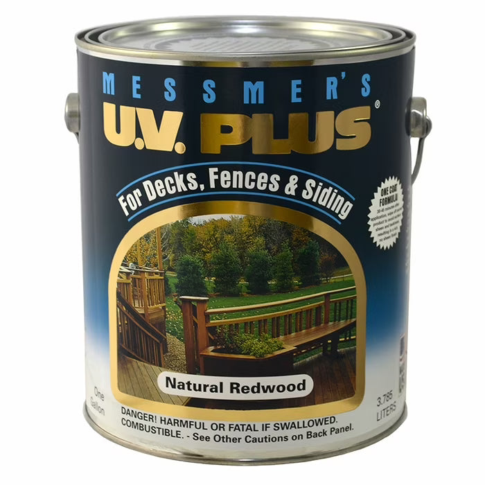 20-Pack of 1 gal Messmer's MC-503 Natural Redwood U.V. Oil-Based Plus Transparent Stain