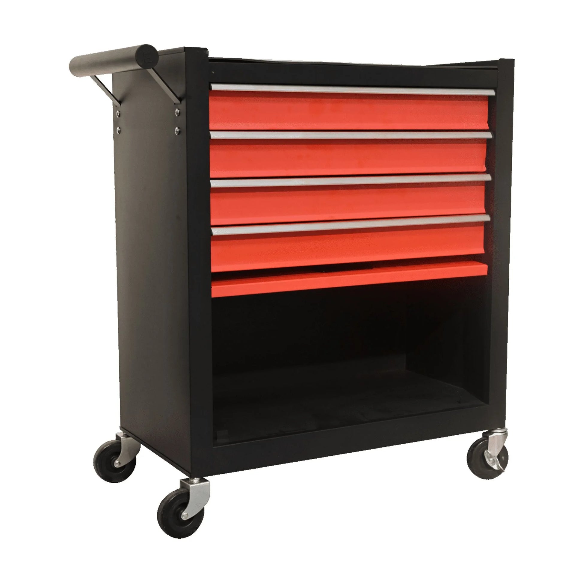 4 Drawer Rolling Toolbox, Tool Chest Cart with 4 Wheels and Drawers, Large capacity Detachable Tool Storage Cabinet for Workshops, Garages, Maintenance Rooms