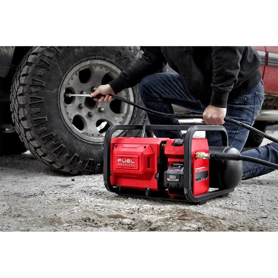 Pack of 1, Milwaukee 2840-20 M18 Fuel 2 Gallon Compact Quiet Compressor