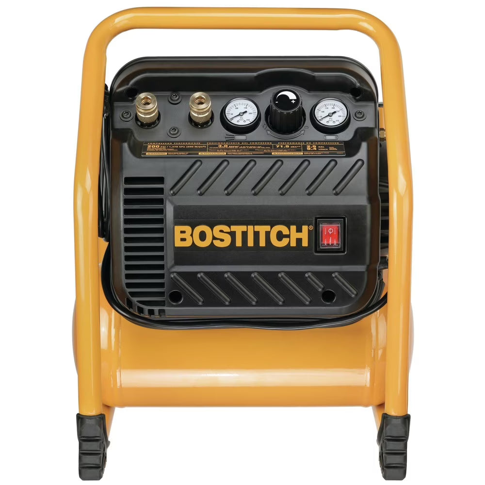 Bostitch BTEC 2.5 Gallon 200 PSI Quiet Portable Electric Trim Air Compressor