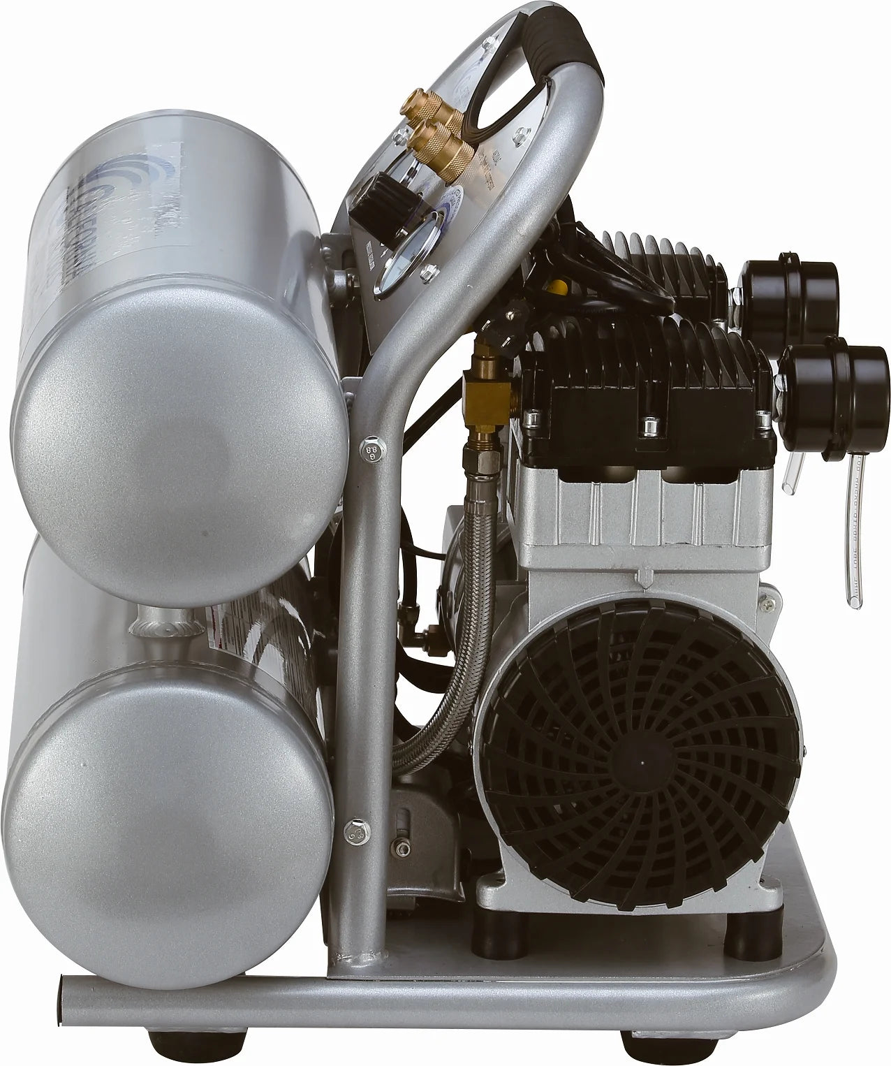 California Air Tools 4620AC-22060 Ultra Quiet & Oil-Free 2.0 Hp, 4.0 Gal. Aluminum Twin Tank Air Compressor (220V 60HZ)