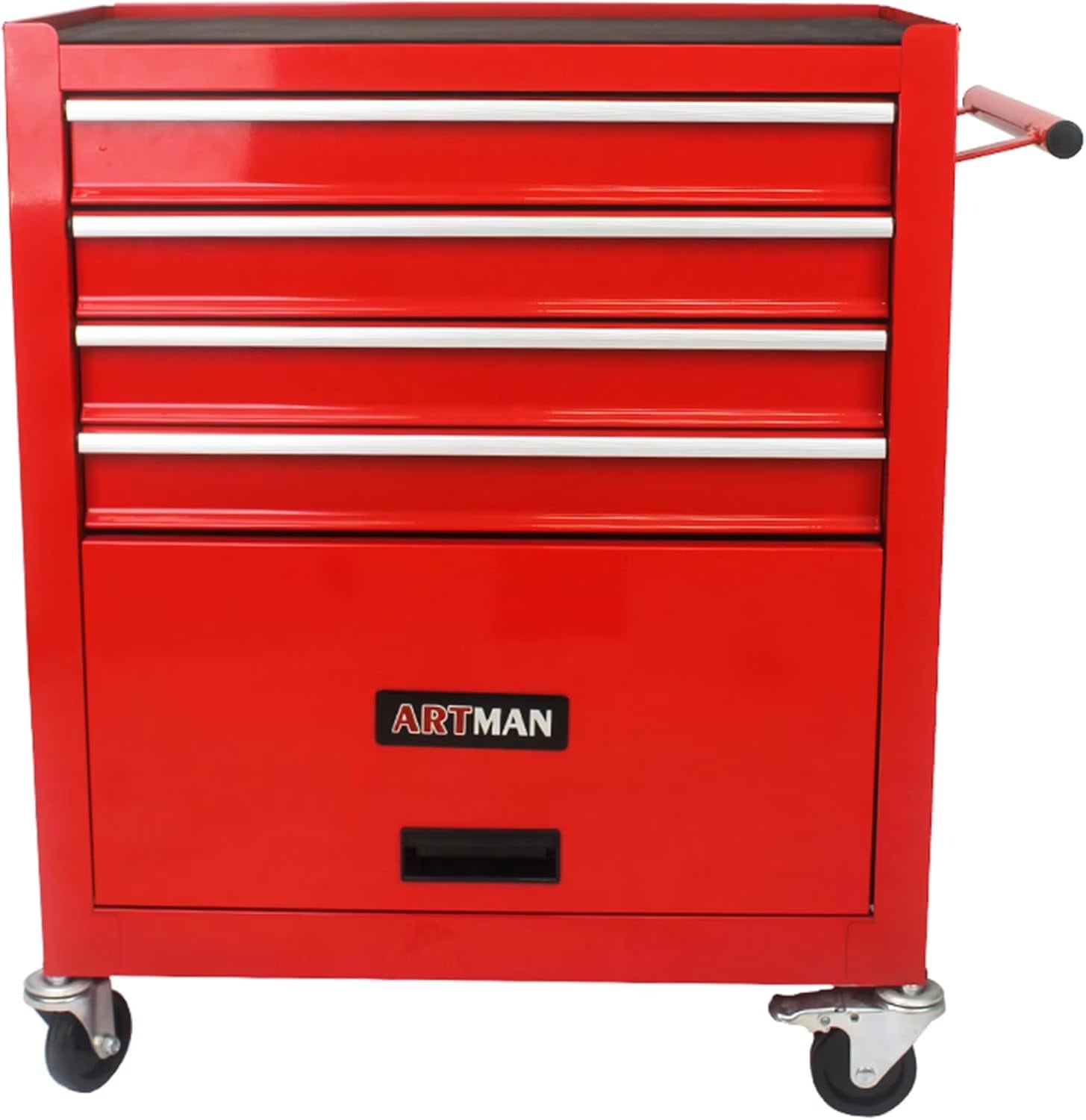 Noaman 4-Drawer Rolling Tool Cart w/Lockable Interlock System - Steel Mechanic Tool Chest for Garage & Workshop