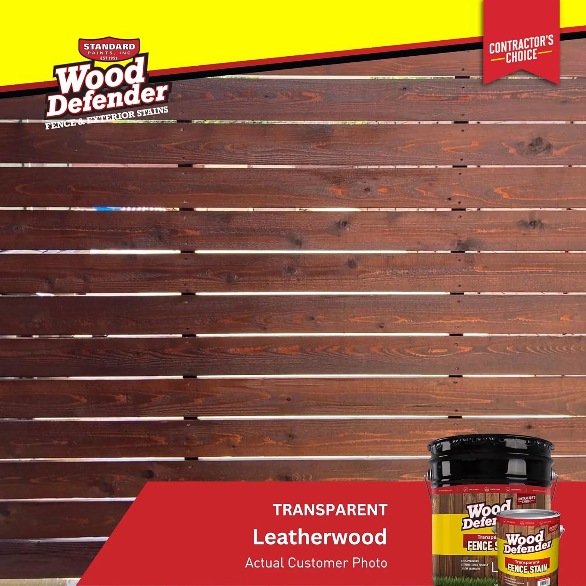 Standard Paints 809503-5 Fence Stain Leatherwood - 5 gal