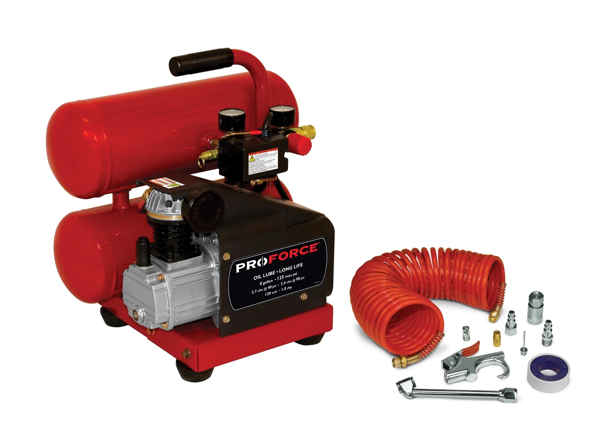 ProForce VSF1080421 4 Gallon Twin Stack Air Compressor