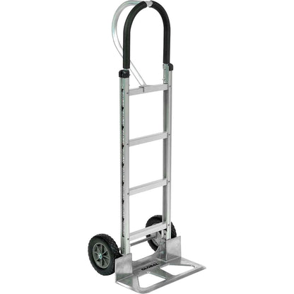 Aluminum Hand Truck Loop Handle, Mold-On Rubber Wheels