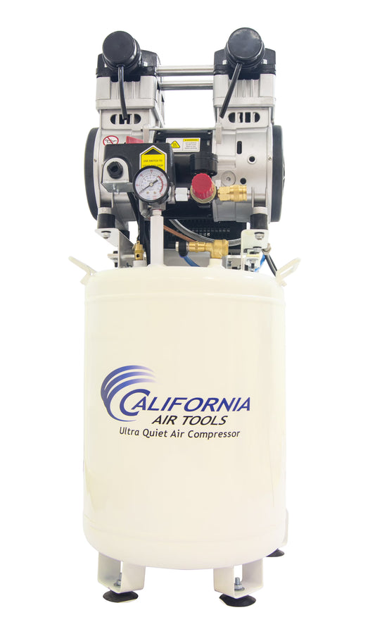 California Air Tools 10020DCAD-22060 Ultra Quiet & Oil-Free 2.0 Hp, 10.0 Gal. Steel Tank Air Compressor with Air Drying System (220V 60Hz)