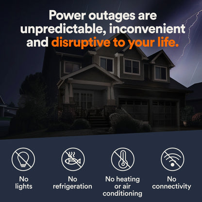 Generac Guardian 14kW Push Button Start House Generator, CO Shut-Off