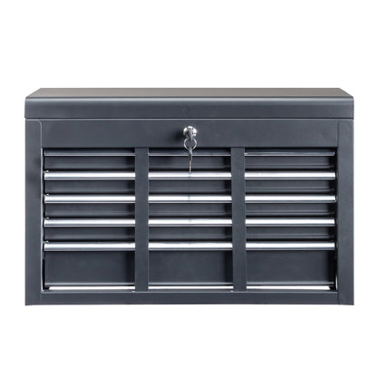 IVV Tool Storage Box Chest with 5 Drawers Steel Repair Tool Box with Lock and Key, Black