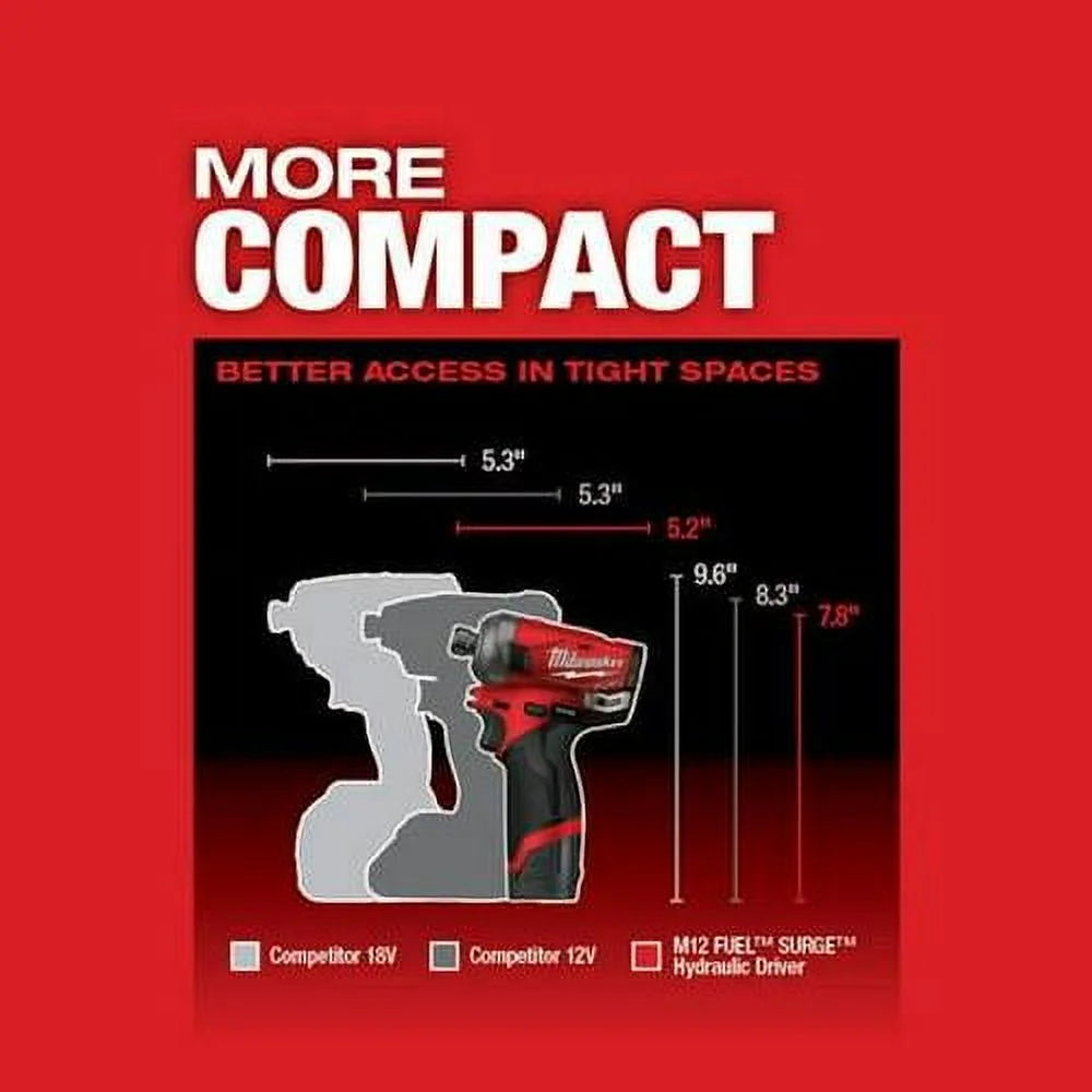 M12 FUEL SURGE 1/4 in. Hex Hydraulic Driver Kit