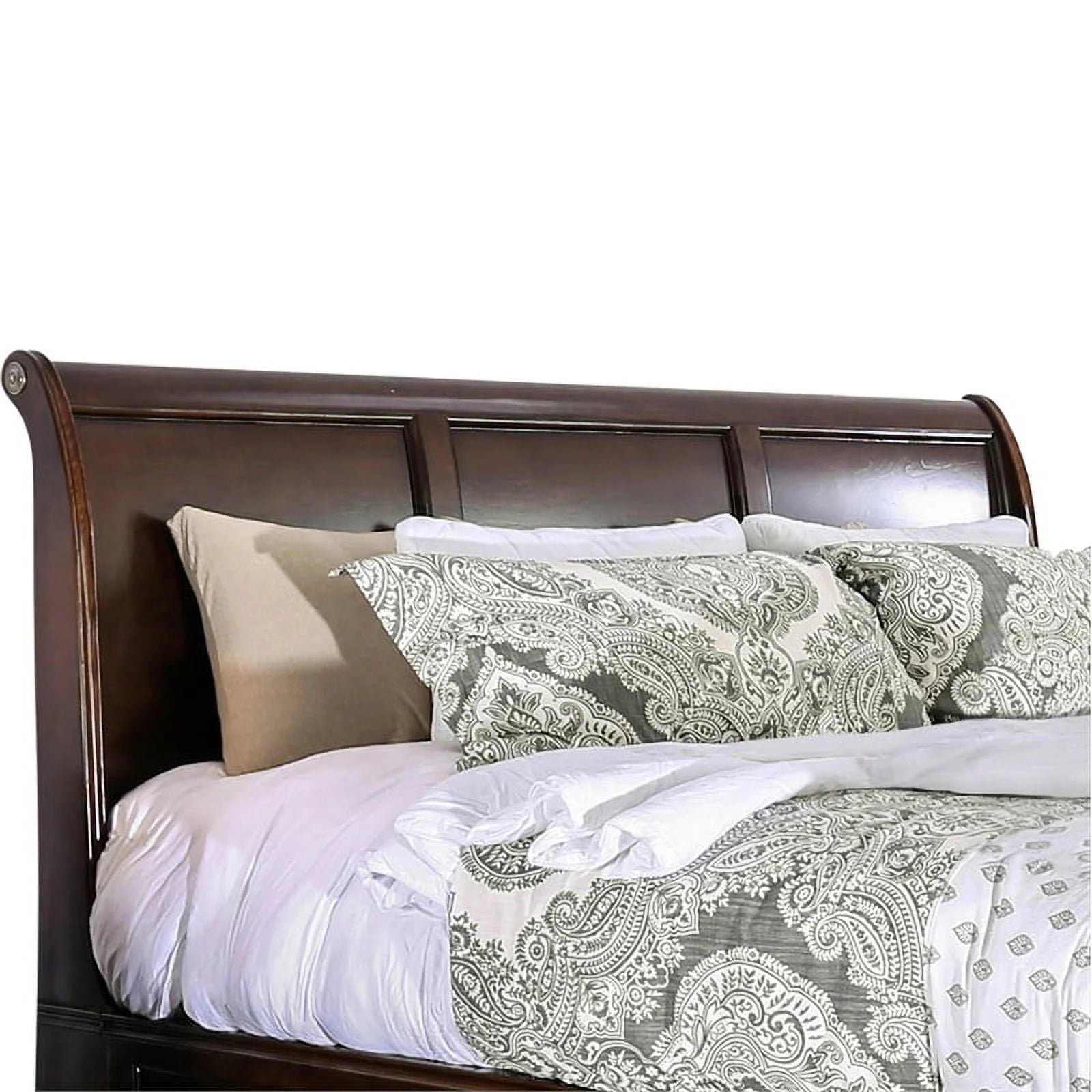 Furniture of America Bradford Wood California King Storage Bed in Brown Cherry