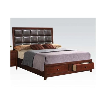 BenJara Well designed Luxurious Queen Size Bed With Storage, Brown