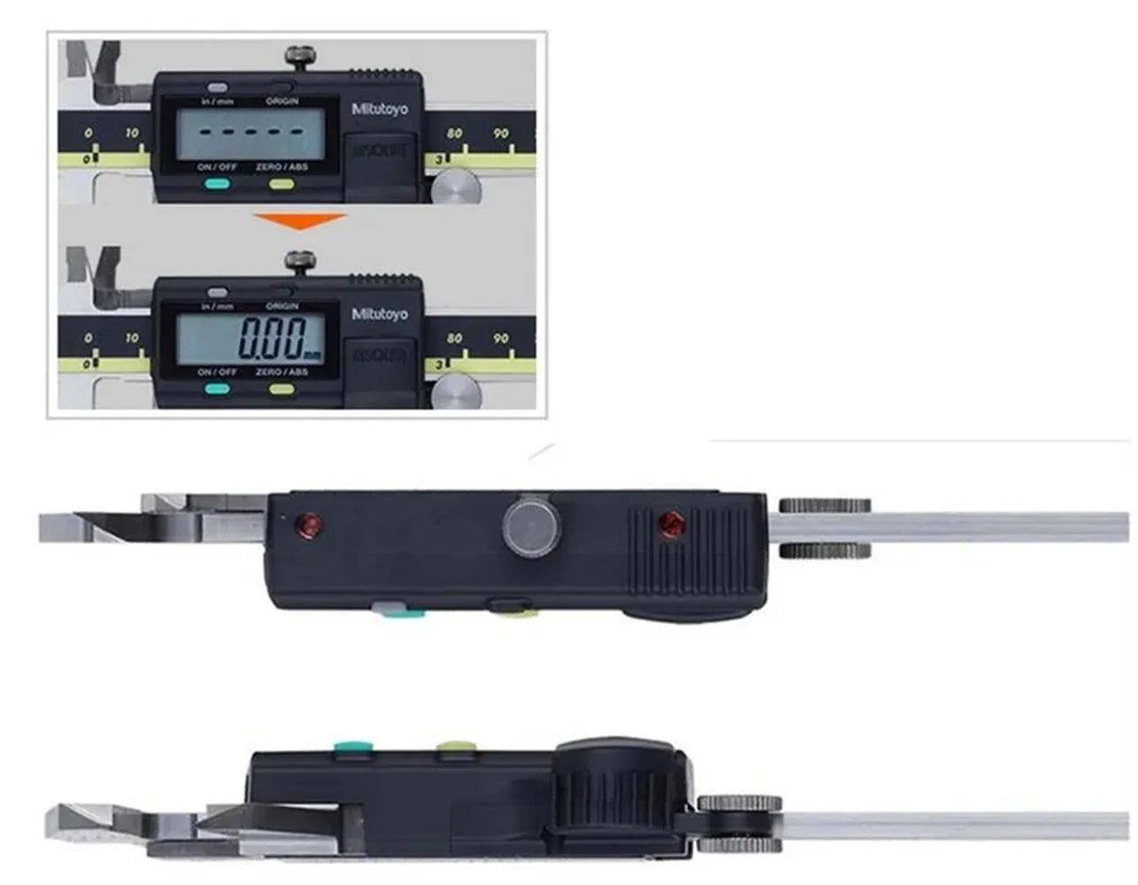 Mitutoyo 500-193-30 Advanced Onsite Sensor AOS Digital Caliper LCD Vernier Caliper Stainless Steel Measuring Tools 500 Series, 0" to 12"/0 to 300mm Measuring Range, 0.0005"/0.01mm Resolution, AOS