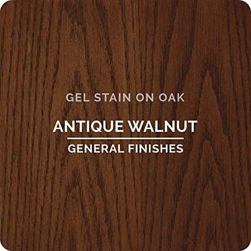 General Finishes Gel Stain, Oil Based, Antique Walnut, Gallon