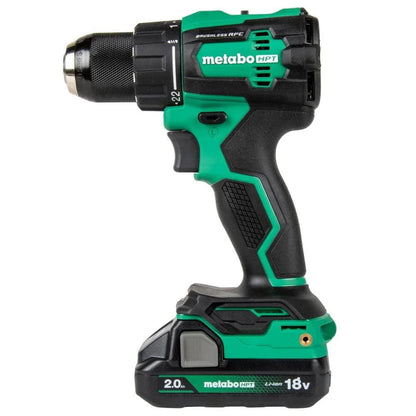 Metabo HPT 18V MultiVolt Cordless Driver Drill, Impact Driver, Reciprocating Saw, and Torchlight 4-Pc Combo Kit | Includes 2-18V 2.0Ah Batteries | Lifetime Tool Warranty | KC18DEX4