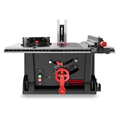 MarvTool 10-inch 15Amp Table Saw 45&90 Degree Cutting Range Lightweight Portable Table Saw
